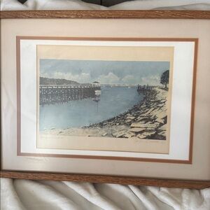 A double-signed print by prominent East End artist Jo Ann Carretti.